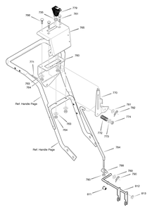 Control Panel Diagram and Parts List for C950-52420-0 2004 Briggs and Stratton Snow Blower